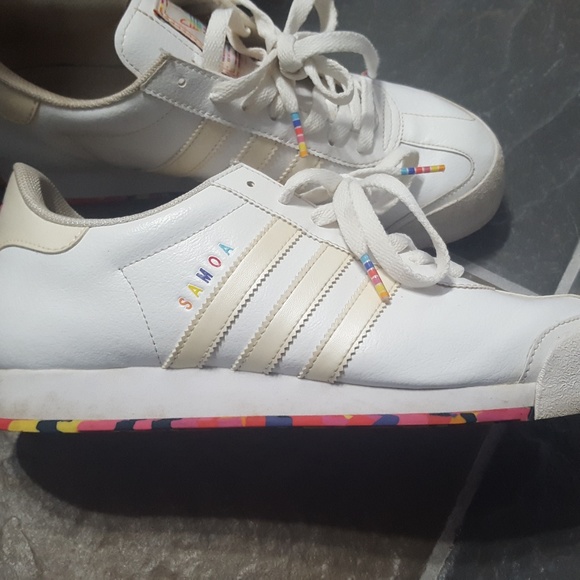 adidas Shoes - Adidas Samoa rainbow RARE 2014 Pride White sneaker